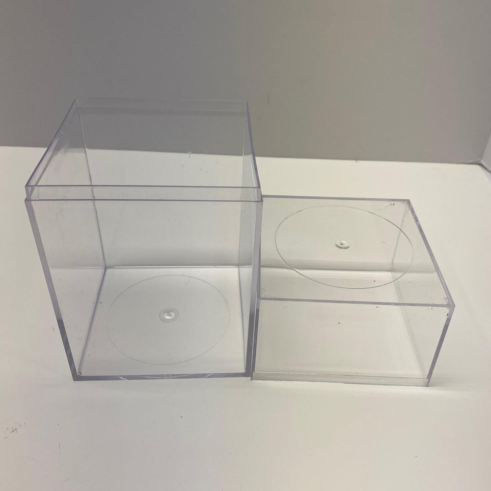 Clear Plastic Display Box Container Stackable Storage Case for Collectibles 7 in - Picture 5 of 10